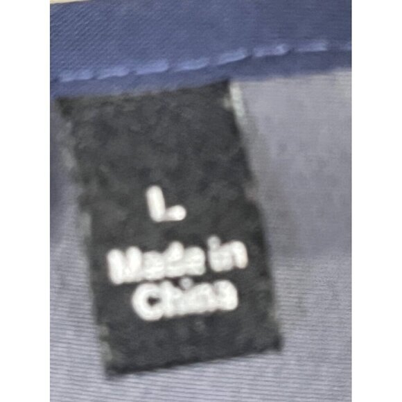 Retro Coastal Top L Blue Sheer Crochet Boho Embroidery Peplum Neutral Preppy 80s - Picture 3 of 14